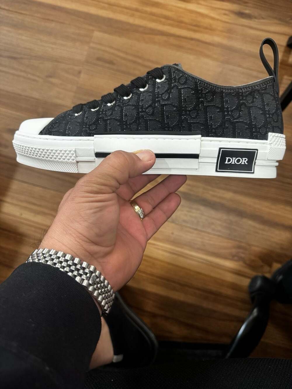 Dior B23 League Low-Top Sneaker Black Oblique Jacquard